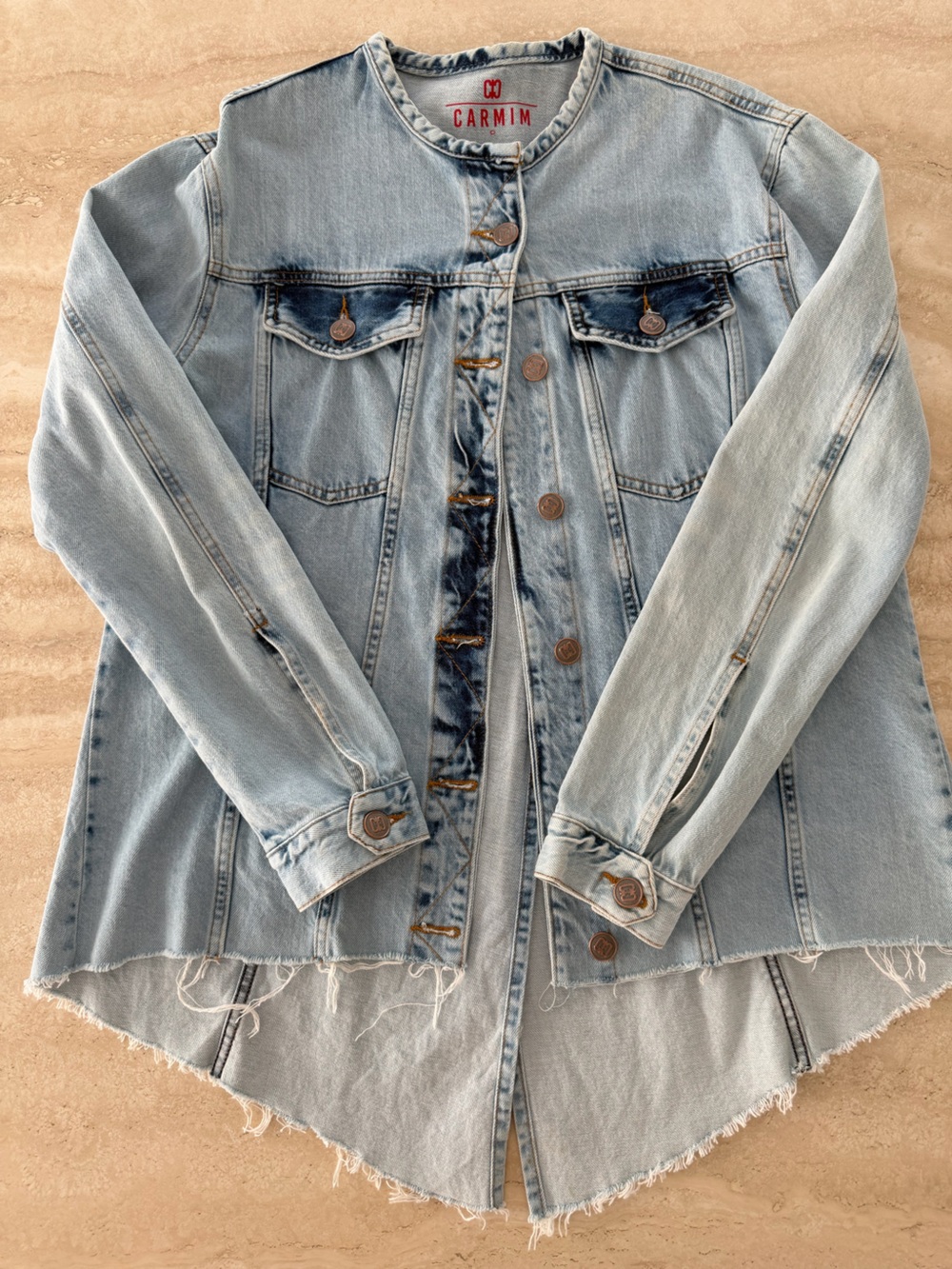 Women's Denim Jeans Jacket - Light Blue